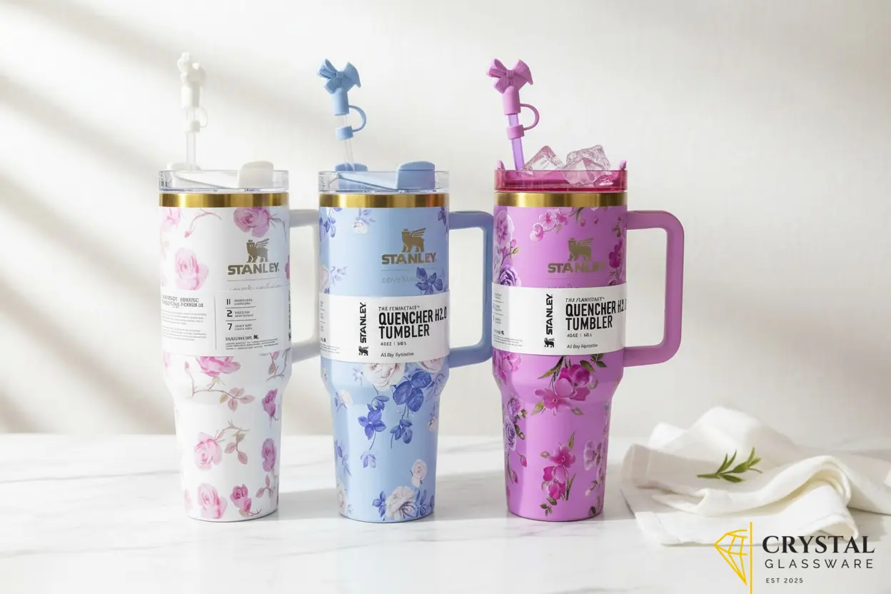 40oz Stanley Tumbler Cup - 1200ml Floral Loveshack Stainless